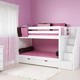 Maxtrix Basic Low Bunk (Ladder or Staircase) - fabric options - Kids Haven